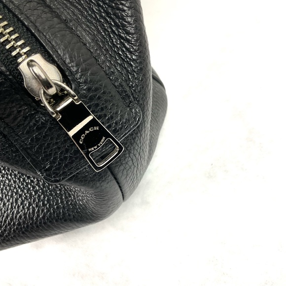 Coach Bags Coach Hallie Black Pebble Leather Shoulder Bag Poshmark